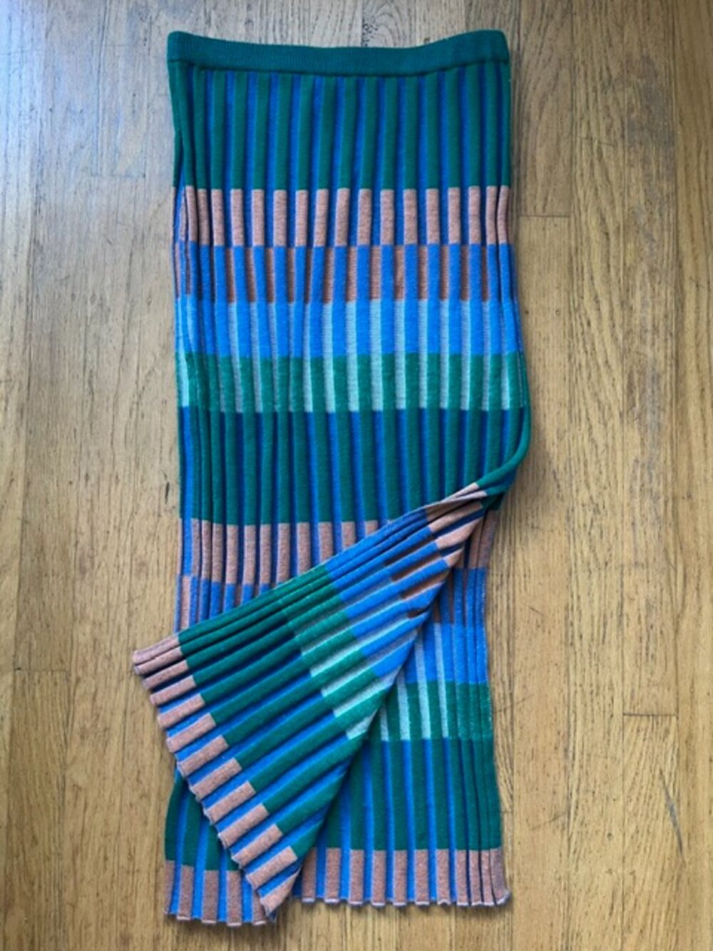 Nuuly x Find Me Now Colorblock Knit Midi Skirt | Size Medium - Picture 3 of 10